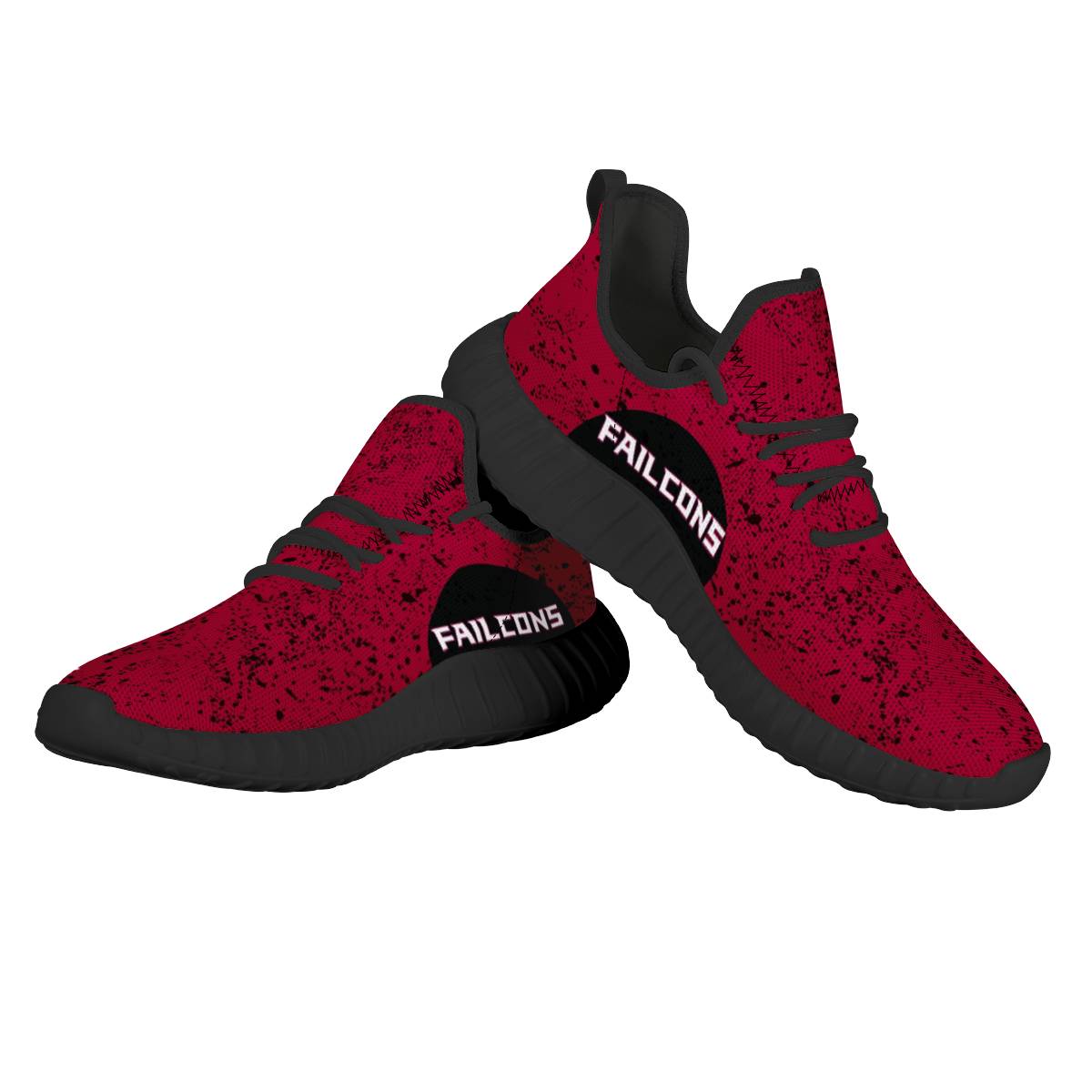 Women's Atlanta Falcons Mesh Knit Sneakers/Shoes 002